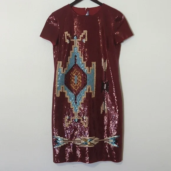 Embellished Cady women's dress size 8. Ralph Lauren Collection - Picture 4 of 14